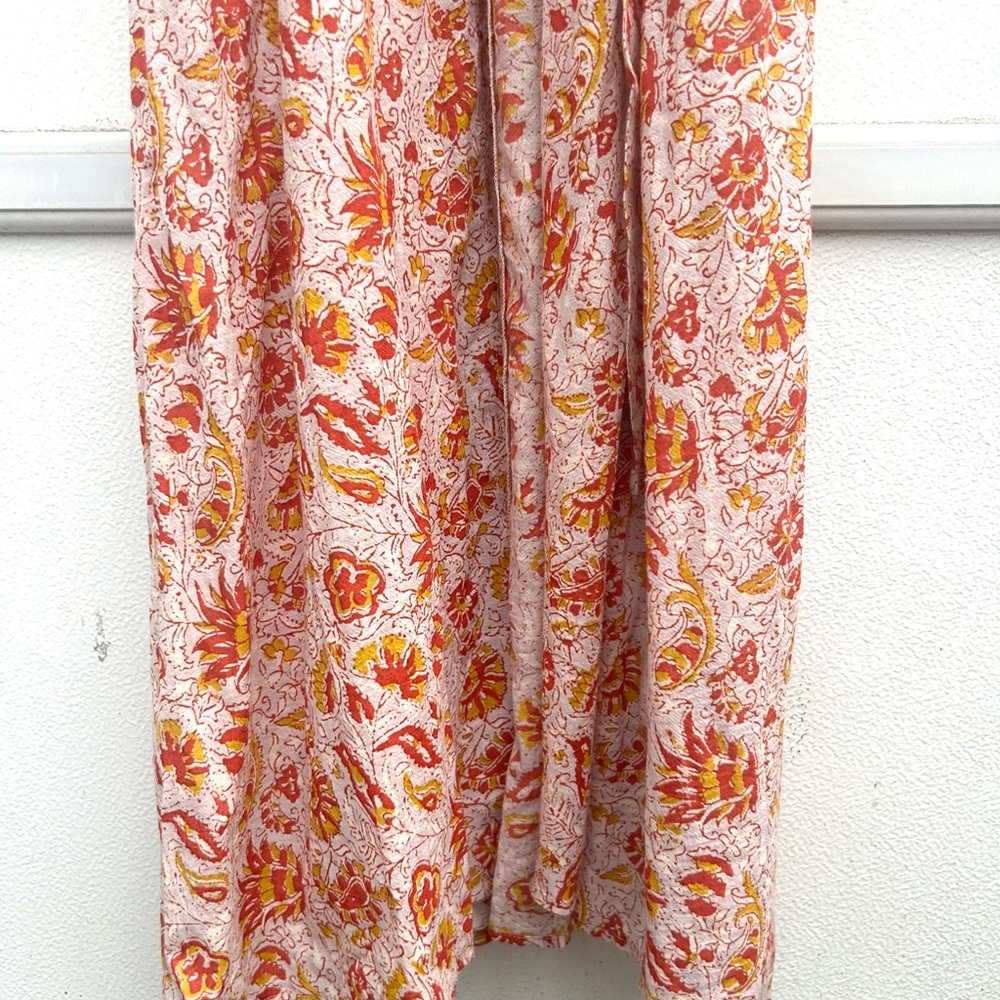 NEW Lucky Brand Maxi Dress Women XL Floral 100% Cotton Wrap Dress Cottagecore - Picture 10 of 13